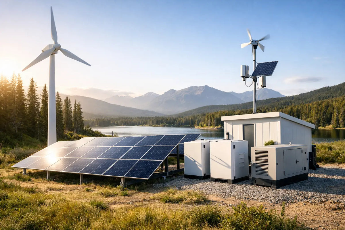 Autonome energiesystemen vergelijken voor off-grid