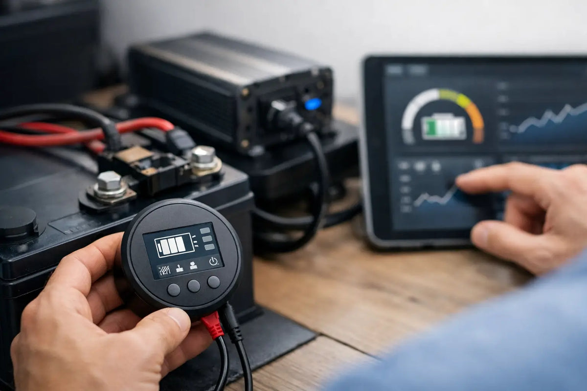 Hoe werkt een battery monitor precies?