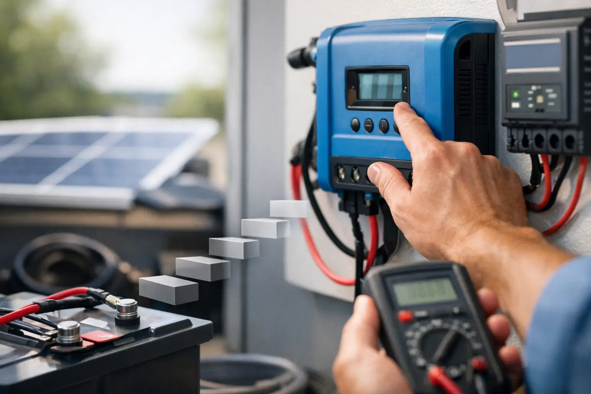 Victron acculader instellen in 7 stappen