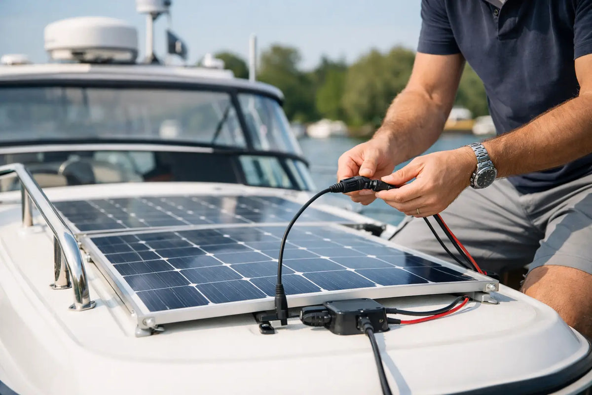 Zonnepanelen boot aansluiten: zo bouwt u het op