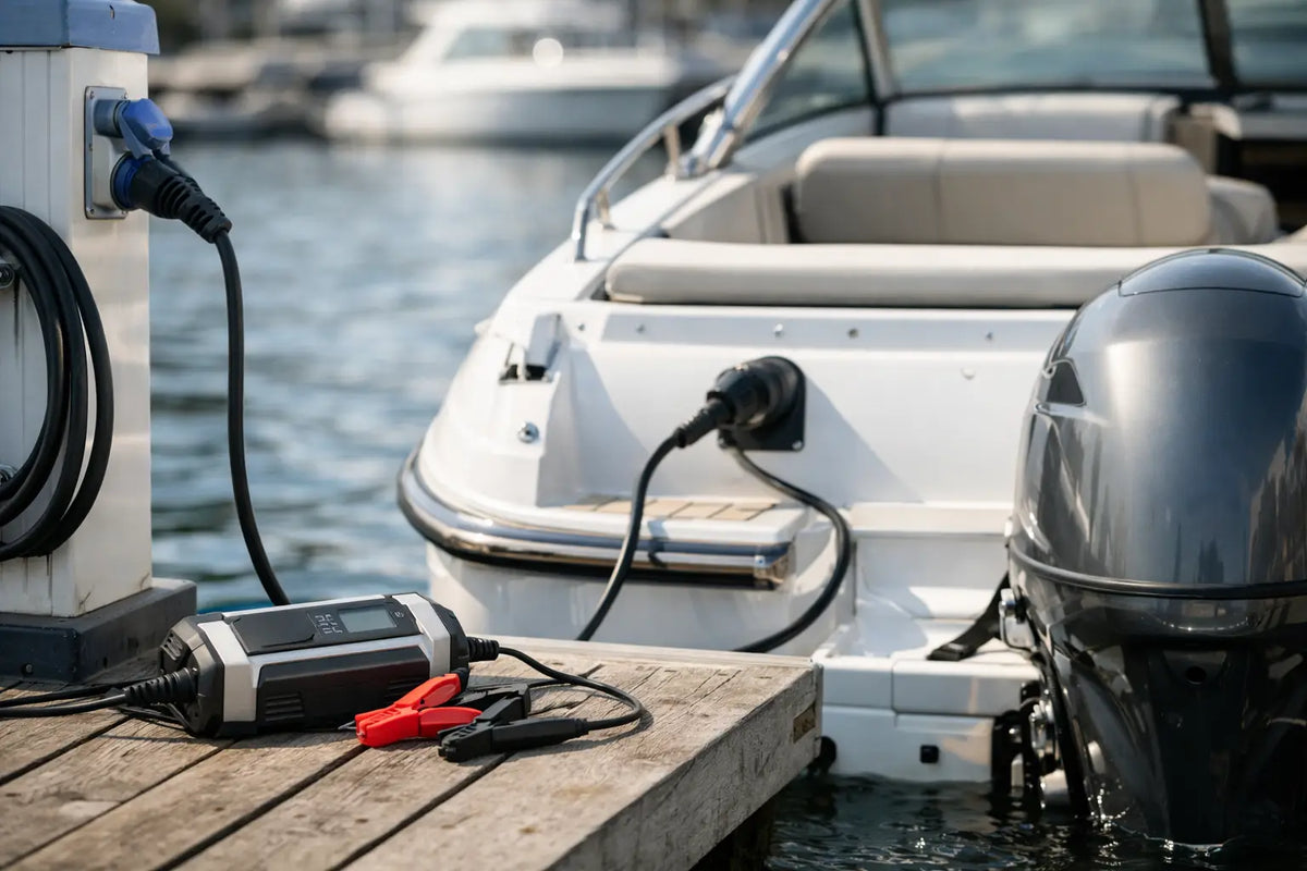 Walstroom acculader boot kiezen zonder verrassingen