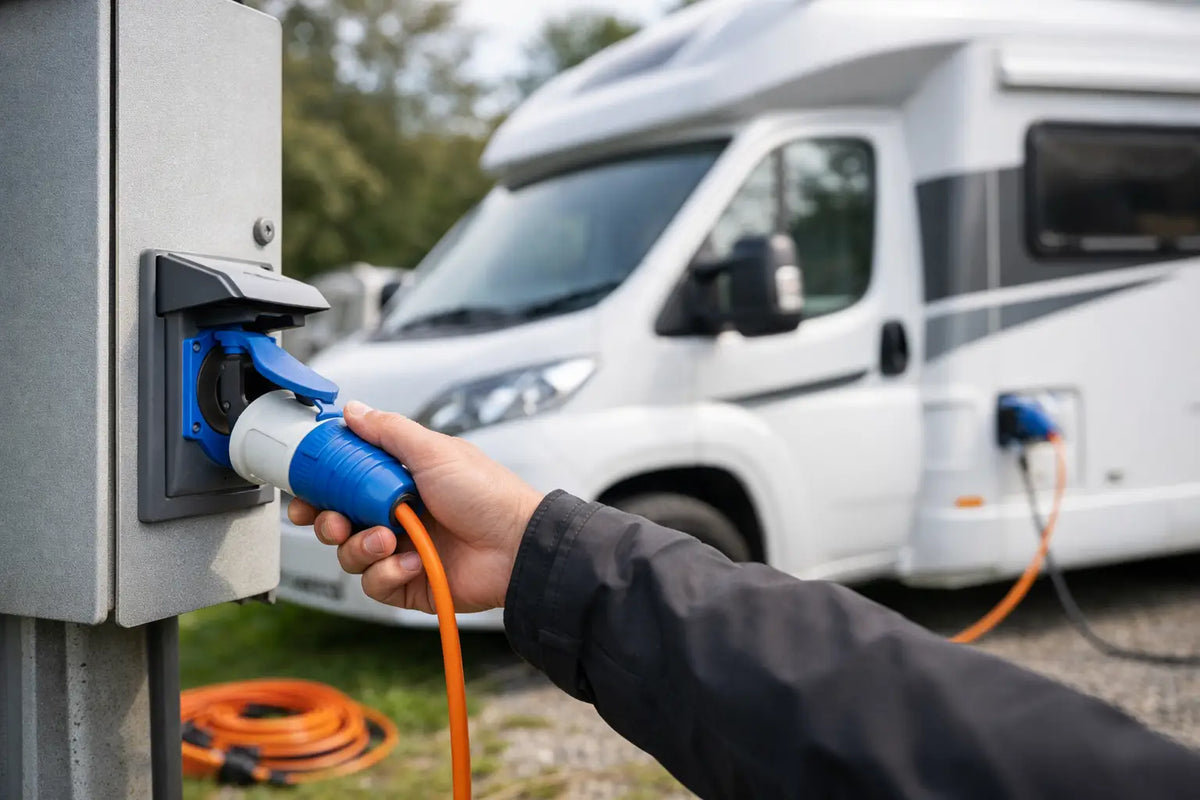 Walstroom camper installeren: veilig en doordacht