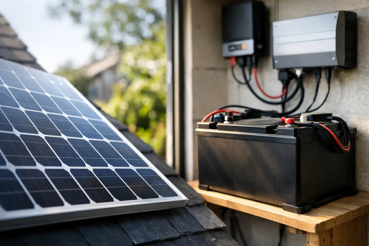 Zonnepaneel laden huishoudaccu: zo werkt het