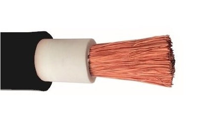 Accukabel Dubbel Geïsoleerd Zwart 50mm² (evt. met persing)